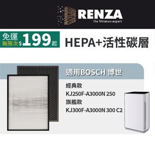 適用BOSCH博世 經典款KJ250F 旗艦款KJ300F AF300N系列 C2 C5 空氣清淨機 HEPA活性碳濾網