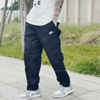 NIKE CLUB 男款 工裝長褲 直筒褲 小勾 側口袋 刺繡LOGO DX0614-010【Insane-21】