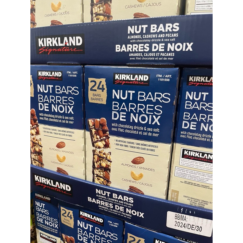 ［Costco 好市多代購］Kirkland Signature科克蘭黑巧克力風味堅果棒