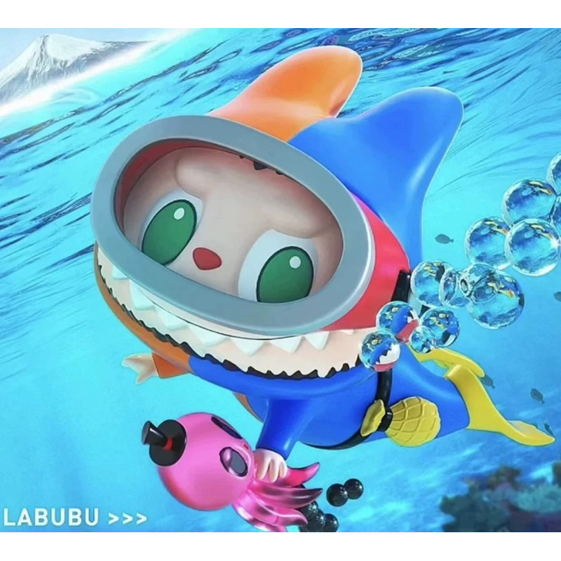 現貨 泡泡瑪特 POP MART Labubu Diver 潛水 潛水員 吊卡 日本 原宿店限定 全球限量