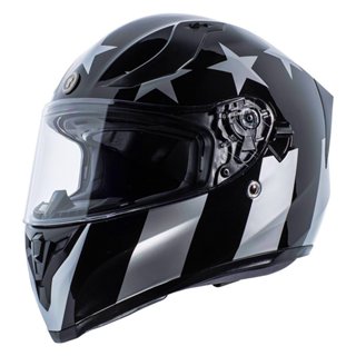 【極度風速】TORC T15 雙鏡片全罩式安全帽 CAPTAIN SHADOW 亮光黑銀 進口 DOT ECE T-15
