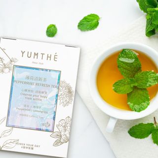 YUMTHÉ漾草方 薄荷檸檬草清新茶 15茶包/盒【快速出貨｜檸檬草｜薄荷｜口氣清新｜無咖啡因｜茶包｜花草茶】