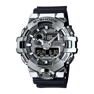 CASIO卡西歐 G-SHOCK 強悍時尚銀大錶徑 雙顯系列 GM-700-1A/53.4mm