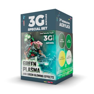 【奧丁模型】ak第三代水性漆套裝：green plasma ak1064