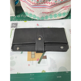 全新牛皮男用長夾黑色