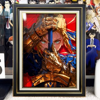 🚀SCC玩具屋《框畫預購》阿喵畫社 saber吾王立體裝飾畫｜Fate