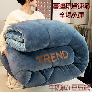 【菲比】臺灣現貨免運速發 可水洗機洗牛奶絨豆豆絨加厚保暖冬被 孕婦母嬰級被子 3秒速墊被芯 裸睡貼身被胎 冬季超暖和棉被