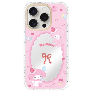 LANIS 磁吸版 透彩框 彼安諾 鏡面草莓蝴蝶結 手機防摔 iPhone 16 15 14 13 Pro Max