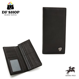 DF BAGSCHOOL SANDIA POLO 小牛皮 大容量 暗袋 多隔層功能 長夾 皮夾 男夾