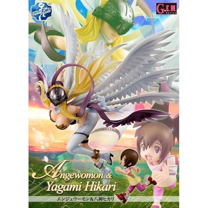 MEGAHOUSE 通販限定 GEM 數碼寶貝 天女獸 & 八神光 代理 Angewomon