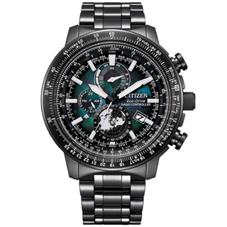CITIZEN 星辰 100週年限量宇宙幻彩 飛行錶 光動能電波手錶-46mm(BY3005-56E)
