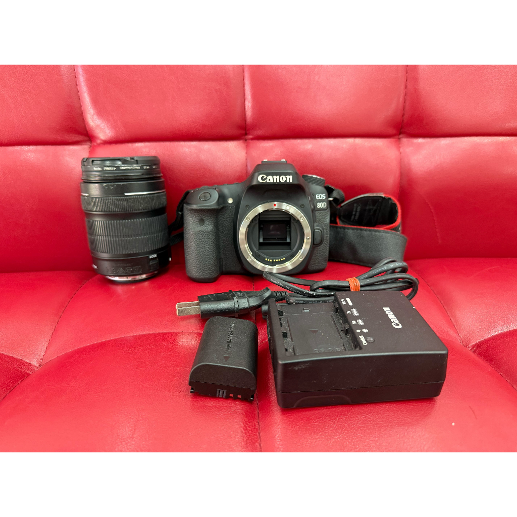 【艾爾巴二手】CANON EOS 80D數位單眼相機+鏡頭EFS 18-135mm STM #二手相機#桃園店00113