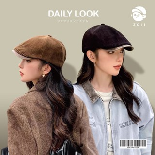 ZOII 佐壹 | 燈芯絨前進帽 小偷帽 燈芯絨帽 前進帽 八角帽 貝雷帽 老帽 鴨舌帽 秋冬帽 #108011