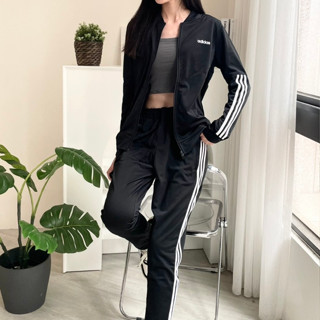 【KT USA】出清外套+褲子只要1500 Adidas 男女 套裝 運動外套 運動褲 套裝 外套 內磨毛DV2428