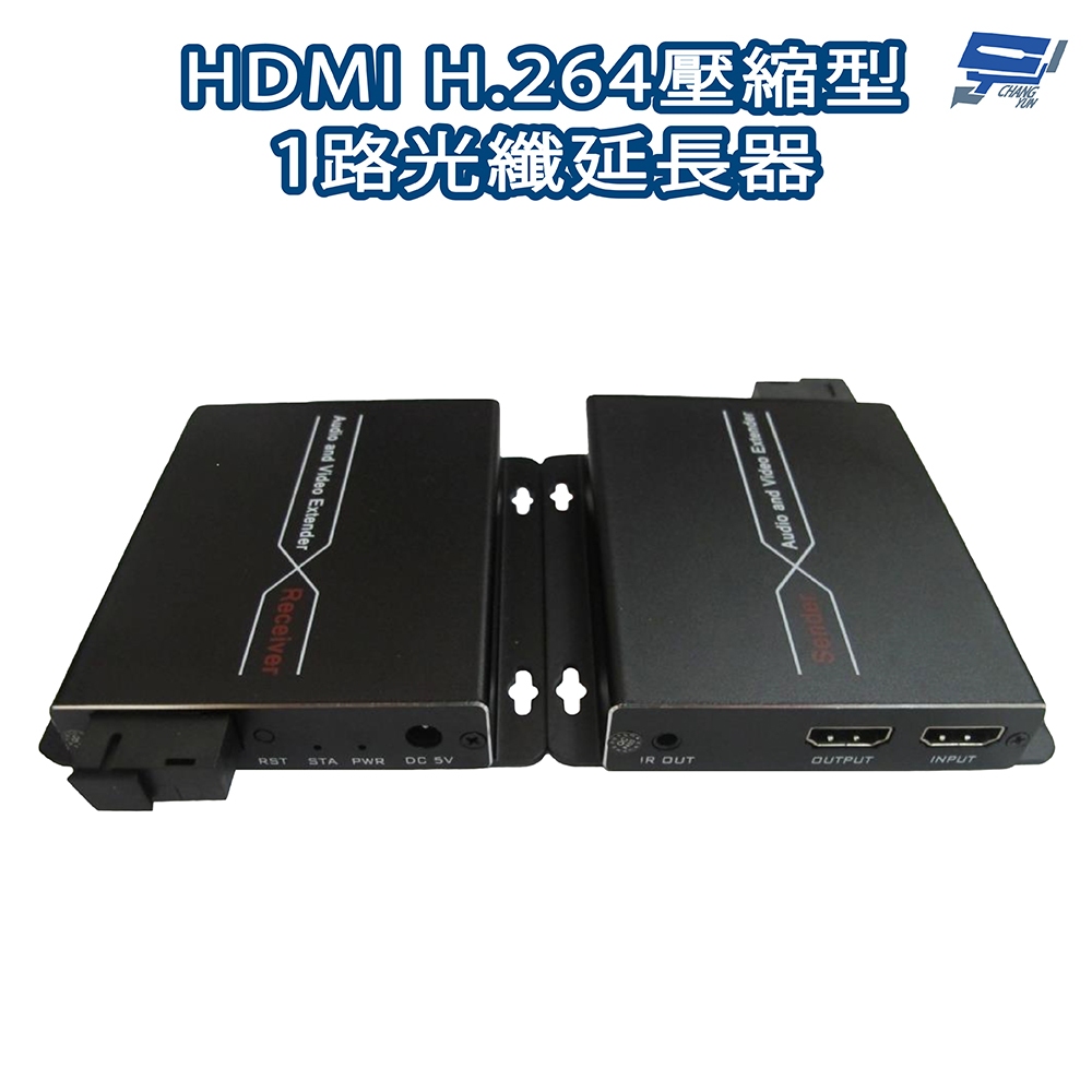 昌運監視器 HDMI H.264壓縮型1路光纖延長器 ESD靜電保護電路 自動均衡系統