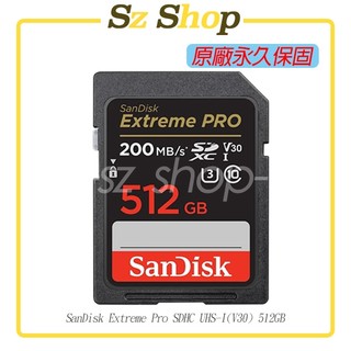 SanDisk Extreme Pro SDXC UHS-I(V30) 512GB 原廠公司貨 永久保固