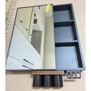 全新浴室鏡櫃+牙刷架+磁吸水杯三個