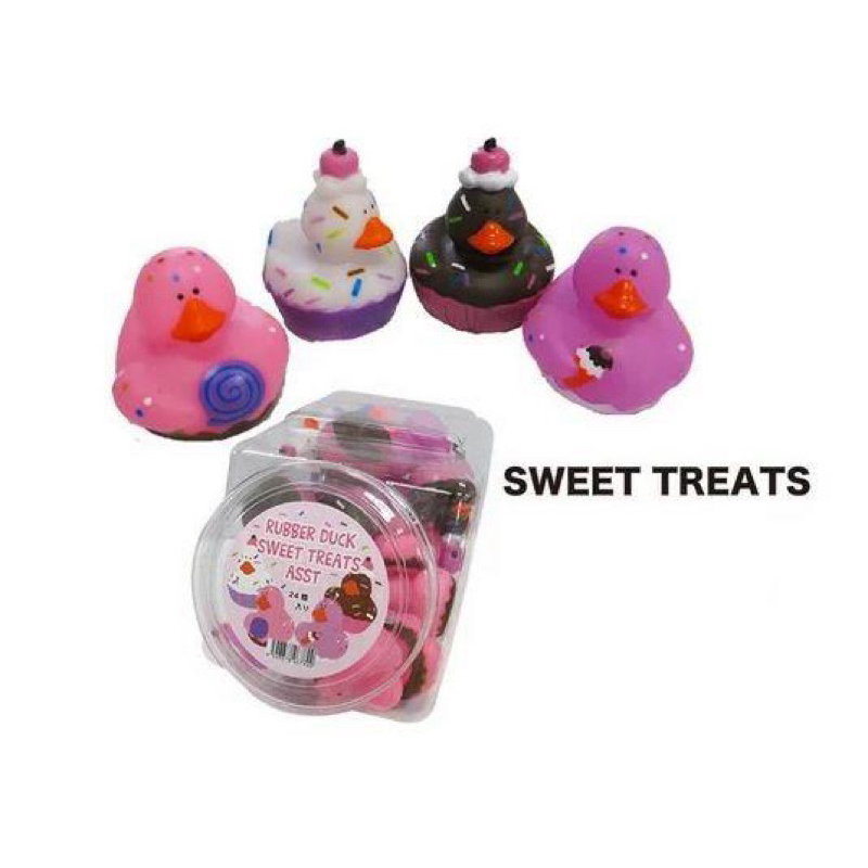 (I LOVE樂多)日本進口 黃色小鴨 甜點組合 浴缸玩伴 RUBBER DUCK