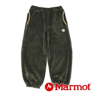【Marmot】童絨毛保暖長褲『卡其綠』TSAKF105