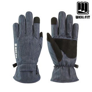 Well Fit 輕量防水觸控保暖手套【丹寧藍】M-XL / 防水手套 防風手套 觸控手套 出國 旅行 旅遊