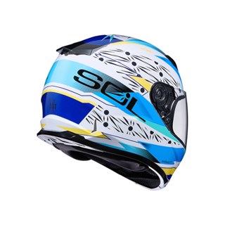 SOL 安全帽 SF-2M SF2M 光芒 白藍 抗UV 雙D釦 通風透氣 全罩 安全帽《淘帽屋》