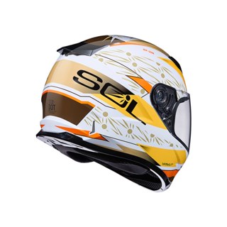 SOL 安全帽 SF-2M SF2M 光芒 白黃 抗UV 雙D釦 通風透氣 全罩 安全帽《淘帽屋》