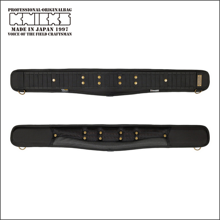 ~KNICKS／代購日本職人工具品牌／BA-80／CORDURA 防彈布料腰帶 輕鬆放置腰部工具 D 形環