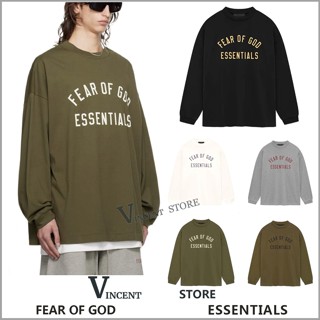新款 FOG Fear of God ESSENTIALS LOGO 印花 長袖 薄長T T恤 長T 上衣 衣服 男女