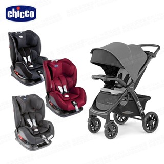 chicco-Bravo極致完美手推車風尚版-玄鐵灰+Seat up 012 Isofix安全汽座勁黑版-多色