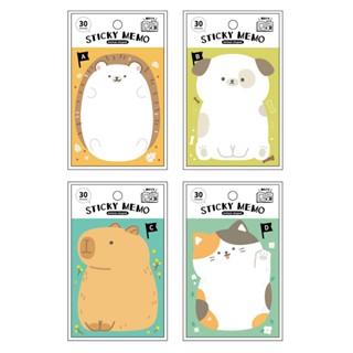 簡單生活-動物造型便利貼 CC-220(A~D) 便條紙 便利貼 動物便條紙 MEMO 035【久大文具】0188