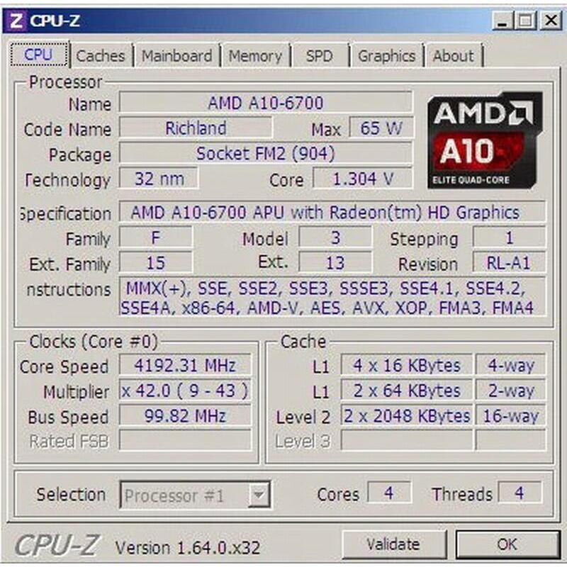 AMD A10 6700 4.3GHz四核心處理器+ 華碩A68BM-A主機板+ DDR3 8G記憶體、整套含風扇與擋板