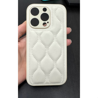 全新 iphone14 pro 羽絨服造型 皮質 手機殼 白色