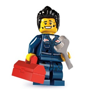 樂高 LEGO 8827 絕版 ６代 人偶包 15 維修技師 人偶 [快樂高手附發票]