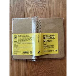 Traveler's notebook SPIRAL RING NOTEBOOK A6口袋夾頁 全新