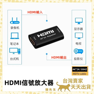 現貨臺灣出 HDMI訊號增強器 HDMI中繼器 HDMI母對母 40米 40m 轉接頭 HDMI訊號放大器 HDMI轉接