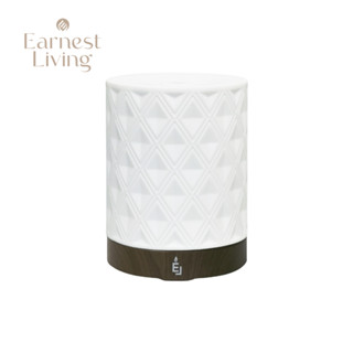 【Earnest Living】 菱形陶瓷香氛水氧機 250ml 加濕器 薰香機 擴香儀 香氛機 香氛水氧機 送禮