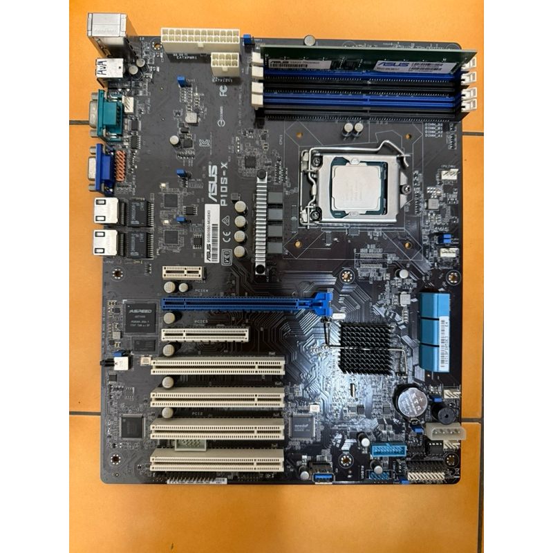 asus P10S-X 伺服器主板 + intel E3 1220v6 + 8G ddr4 ecc