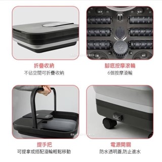 勳風 石墨烯折疊式泡腳機 快速收納 按摩SPA GHF-K5792 足浴機 循環加熱系統 深層腳底 釋放雙腿壓力超有感