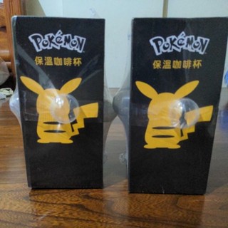 POKEMON臺灣正品 精靈寶可夢 不鏽鋼保溫杯500ml黑色