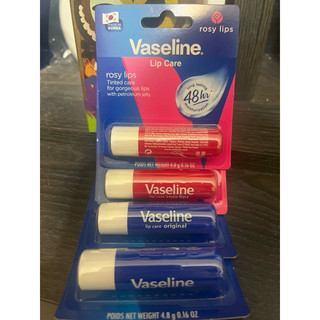 Vaseline凡士林/經典原味/玫瑰潤色/護唇膏/4.8g