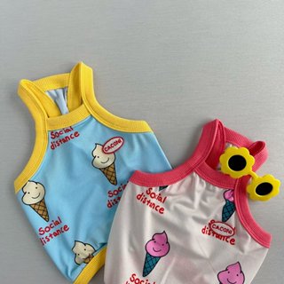 韓國寵物衣服 涼感 狗狗衣服 寵物衣服 貓咪 夏天 手工製 caconi