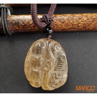 【MARCO寶石】鈦晶墜子129 吊墜 墜飾 飾品 項鍊 天然水晶 鈦晶 能量寶石 特價