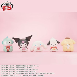 日本進口 BANPRESTO & 三麗鷗 帕恰狗 大耳狗 酷洛米 布丁狗 漢頓 聯名公仔 SOFVIMATES軟膠公仔