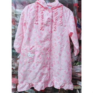 ♥小花花日本精品♥ Hello Kitty 成人雨衣 造型雨衣 荷葉邊造型 蝴蝶結圖樣 ~ 8