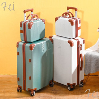 『Fei Life』行李箱 女網紅ins復古小型旅行箱 20/28大容量萬向輪密碼皮箱26寸 旅行箱 登機箱
