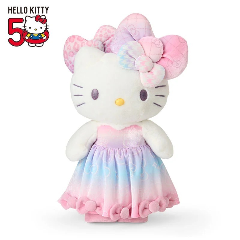 【kitty各國連線代購】凱蒂貓【快速出貨】 生日限量娃娃 紀念絨毛娃娃 2024 50周年限定娃娃