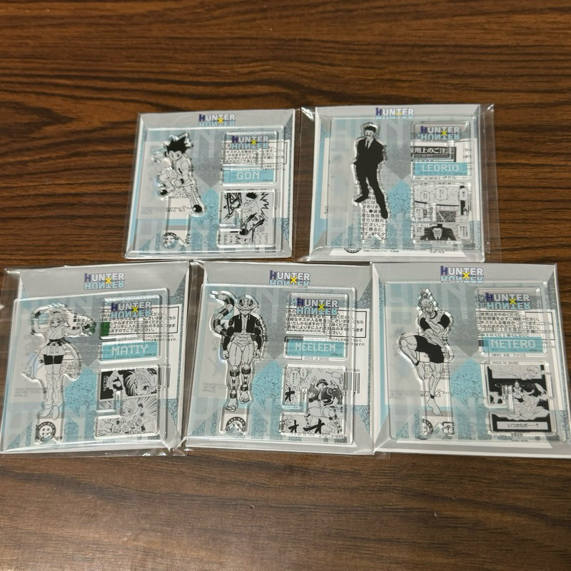 【M＊動漫樂】 獵人 x立牌 蟻王 大哥 伊耳謎 小傑 會長 瑪奇 壓克力 借詞 徽章 明信片 金屬 藝術卡