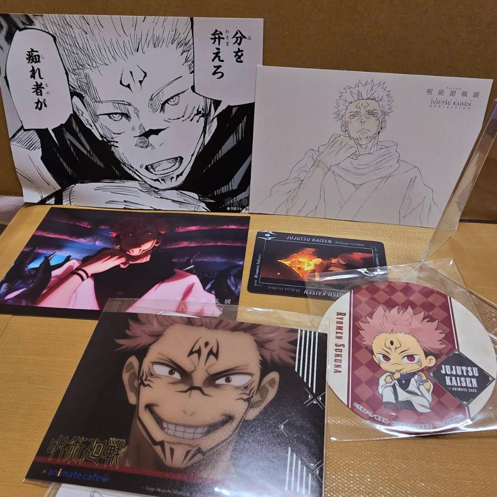11/17更新 宿儺明信片 宿儺周邊 宿儺原畫相片 日本原畫 宿儺小卡 宿儺安利美特特典卡 宿儺杯墊 咒術迴戰
