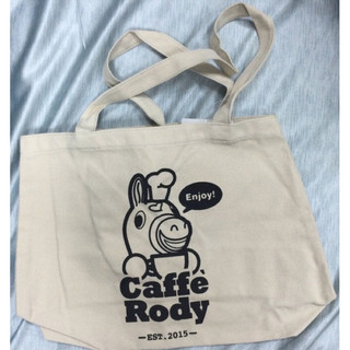 出清品 caffe Rody 限定 帆布袋 休閒 大容量 簡約 布包 單肩 收納袋 購物袋 側背包 可提 40x32cm