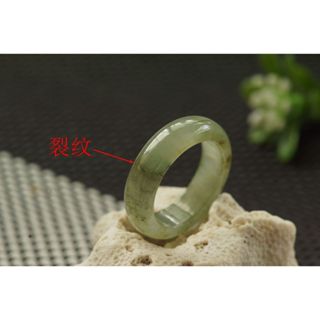 特價U3708玉戒指❀ 13#瑕疵品 翡翠玉A貨冰潤老油青寬版戒圈指環戒子【緬甸玉翠軒】玉首飾品 男女款式